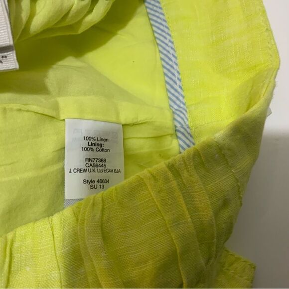 J Crew Shorts Size 0 100% Linen line green - Picture 8 of 8